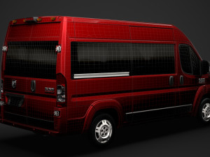 ram promaster window van 2500 hr 136wb 2020 Model 3D