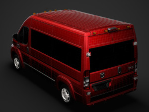 ram promaster window van 2500 hr 136wb 2020 Model 3D