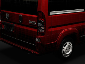 ram promaster window van 2500 hr 136wb 2020 Model 3D