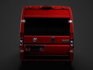 ram promaster window van 2500 hr 136wb 2020 Model 3D