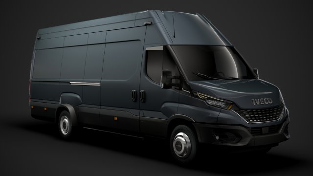 iveco daily van l5h3 2020 3D Модель .c4d .max .obj .3ds .fbx .stl .blend 