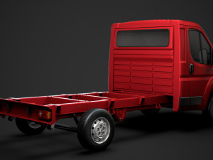 citroen jumper chassis single cab 3450wb 2014 Modelo 3D