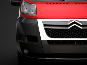 citroen jumper chassis single cab 3450wb 2014 Modelo 3D