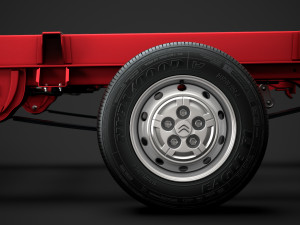citroen jumper chassis single cab 3450wb 2014 Modelo 3D
