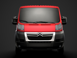 citroen jumper chassis single cab 3450wb 2014 Modelo 3D