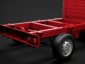 citroen jumper chassis single cab 3450wb 2014 Modelo 3D