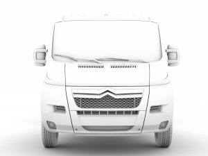citroen jumper chassis single cab 3450wb 2014 Modelo 3D