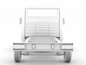 citroen jumper chassis single cab 3450wb 2014 Modelo 3D