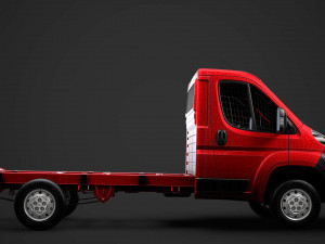 citroen jumper chassis single cab 3450wb 2014 Modelo 3D
