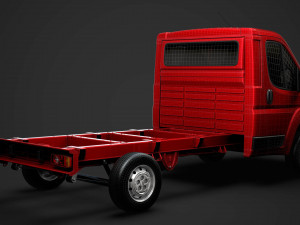 citroen jumper chassis single cab 3450wb 2014 Modelo 3D