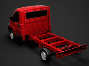 citroen jumper chassis single cab 3450wb 2014 Modelo 3D