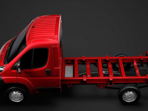citroen jumper chassis single cab 3450wb 2014 Modelo 3D