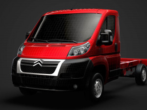 citroen jumper chassis single cab 3450wb 2014 Modelo 3D