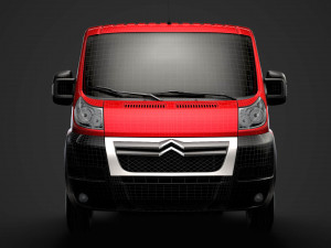 citroen jumper chassis single cab 3450wb 2014 Modelo 3D