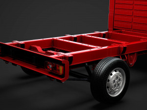 citroen jumper chassis single cab 3450wb 2014 Modelo 3D