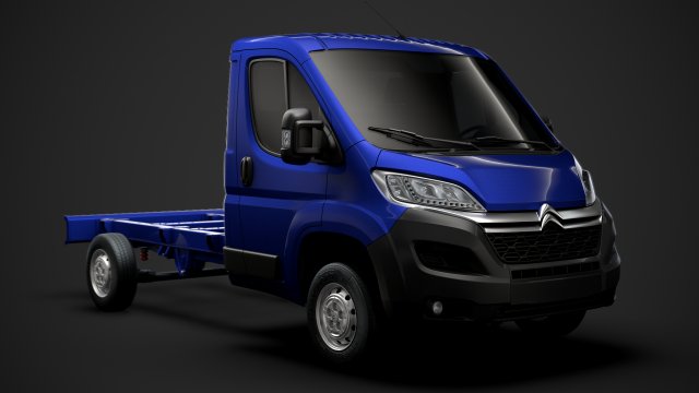citroen jumper chassis single cab 3450wb 2020 3D Модель .c4d .max .obj .3ds .fbx .stl .blend 