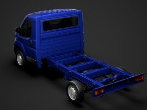 citroen jumper chassis single cab 3450wb 2020 3D Модель