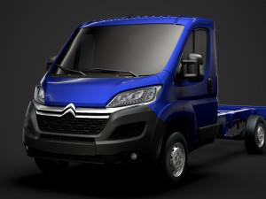 citroen jumper chassis single cab 3450wb 2020 3D Модель