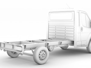 citroen jumper chassis single cab 3450wb 2020 3D Модель