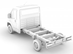 citroen jumper chassis single cab 3450wb 2020 3D Модель