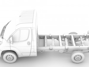 citroen jumper chassis single cab 3450wb 2020 3D Модель