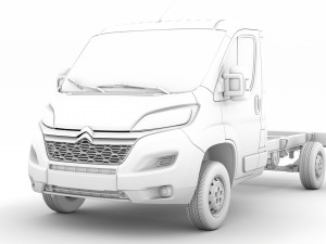 citroen jumper chassis single cab 3450wb 2020 3D Модель