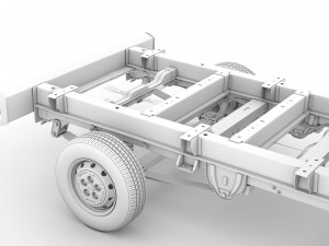 citroen jumper chassis single cab 3450wb 2020 3D Модель