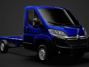 citroen jumper chassis single cab 3450wb 2020 3D Модель