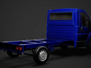 citroen jumper chassis single cab 3450wb 2020 3D Модель