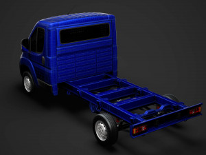 citroen jumper chassis single cab 3450wb 2020 3D Модель
