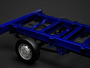 citroen jumper chassis single cab 3450wb 2020 3D Модель