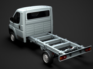 fiat ducato chassis truck single cab 3450wb 2014 3Dモデル