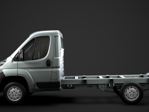 fiat ducato chassis truck single cab 3450wb 2014 3Dモデル