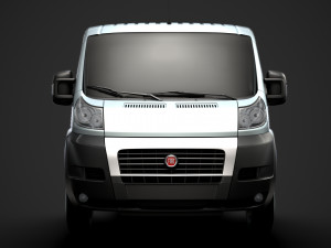 fiat ducato chassis truck single cab 3450wb 2014 3Dモデル