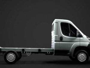 fiat ducato chassis truck single cab 3450wb 2014 3Dモデル