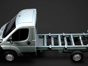 fiat ducato chassis truck single cab 3450wb 2014 3Dモデル