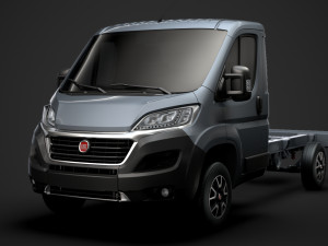 fiat ducato chassis truck single cab 3450wb 2020 3D Модель
