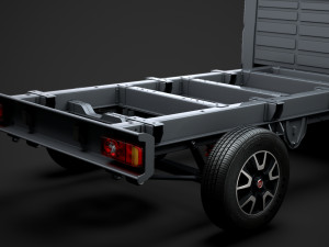 fiat ducato chassis truck single cab 3450wb 2020 3D Модель