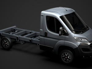 fiat ducato chassis truck single cab 3450wb 2020 3D Модель