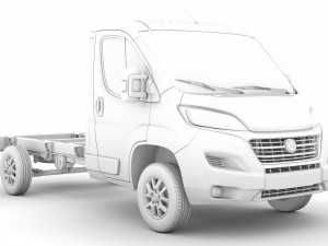 fiat ducato chassis truck single cab 3450wb 2020 3D Модель