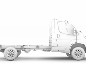 fiat ducato chassis truck single cab 3450wb 2020 3D Модель