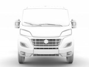 fiat ducato chassis truck single cab 3450wb 2020 3D Модель