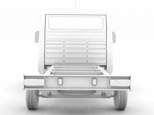 fiat ducato chassis truck single cab 3450wb 2020 3D Модель