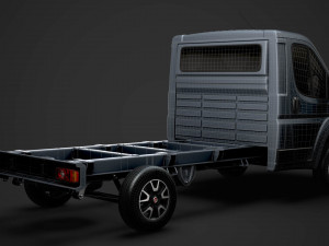 fiat ducato chassis truck single cab 3450wb 2020 3D Модель