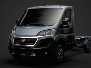 fiat ducato chassis truck single cab 3450wb 2020 3D Модель