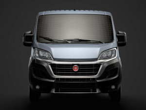fiat ducato chassis truck single cab 3450wb 2020 3D Модель