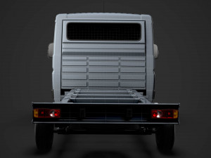 fiat ducato chassis truck single cab 3450wb 2020 3D Модель