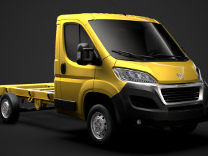 peugeot boxer chassis truck single cab 3450wb2020 Modelo 3D