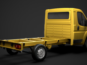 peugeot boxer chassis truck single cab 3450wb2020 3D 모델