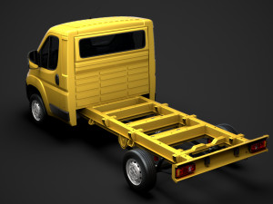 peugeot boxer chassis truck single cab 3450wb2020 3D 모델